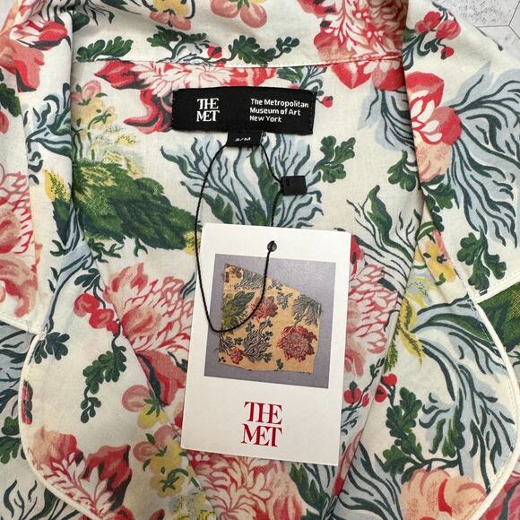 NWT The Met Metropolitan Museum of Art S/M European Floral Pajamas w/Pouch - Picture 1 of 16